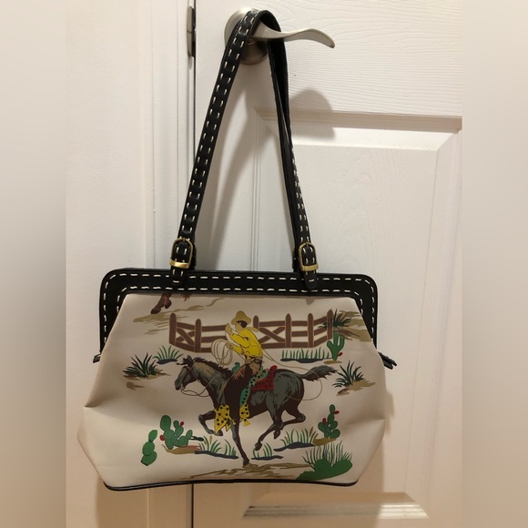 Vintage Handbags - Fun One of a kind  Fashion Shoulder Bag Western Theme Vintage Cowgirl Favorite